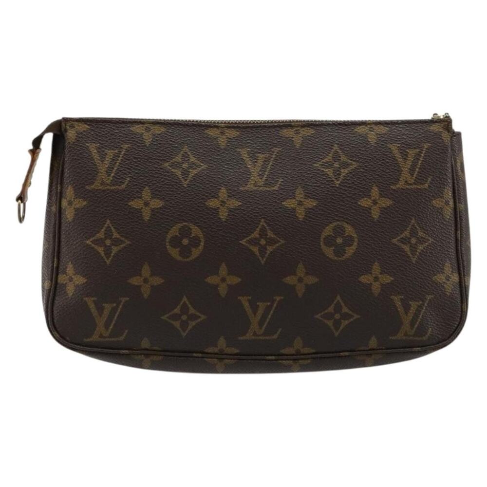 Louis Vuitton Monogram Pochette Accessoires Pouch Brown